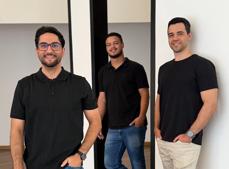 Fundadores ZiveAI: Lucas Anjos, João Pedro e Thalles de Morais.