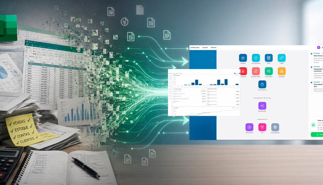 Do Excel ao ERP: como pequenos negócios estão profissionalizando a gestão