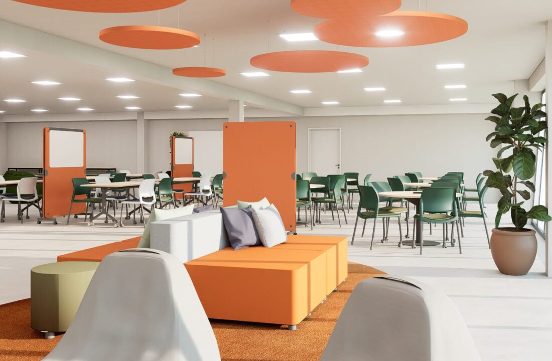Como o mobiliário flexível transforma espaços de trabalho e educação
